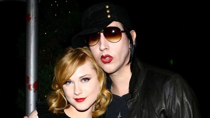 Evan Rachel y Marilyn Manson