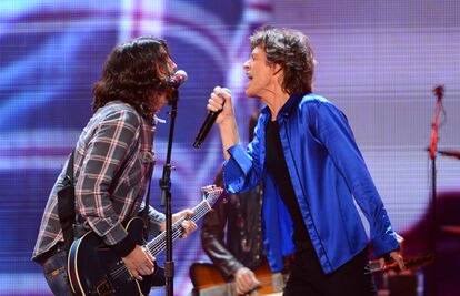 Mick Jagger y Dave Grohl