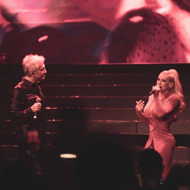 Christina Aguilera y Alejandro Fernández